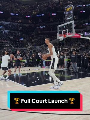 🏆 Made this full court shot with ease 👀 🏆 #NBA #NBAFinals #Basketball #Wemby #Spurs 