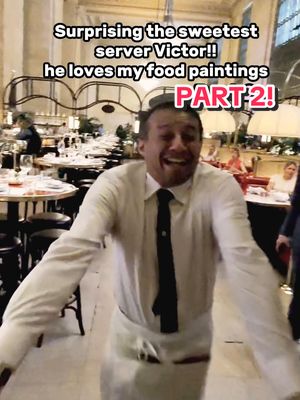 His reaction at the end had me tearing up too 😭🤍 #portrait #foodillustration #nyc #watercolor #CapCut 
