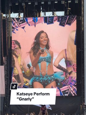 Is it just us, or does @KATSEYE get better every time they step on stage? The girls perform “Gnarly” at @Gov Ball might be their best performance yet! #katseye #eyekons #gnarly #govball #music 