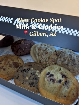 📍 Milk & Cookies Gilbert, AZ Went for the cookies. Stayed for the milk. Gilbert, you need this one. #cookies #milk #dessertshop #gilbert #arizona 