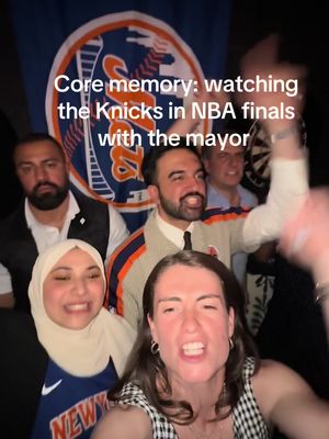Watching the NBA finals with the Mayor was not on my summer bucket list  #nyc #zohranmamdani #nycmayor #knicks #nbafinals 