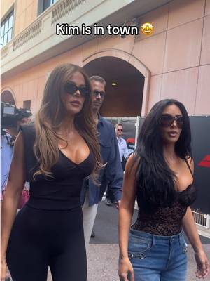 Kim and Khloé Kardashian made it to Monaco 🇲🇨  #MonacoGP #F1 #MonacoCircuit #KimKardashian #KhloeKardashian 