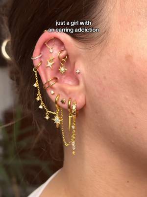 ✨🌟💫 #piercingtok #earcuration #earstyling #earstacking #piercinglovers 