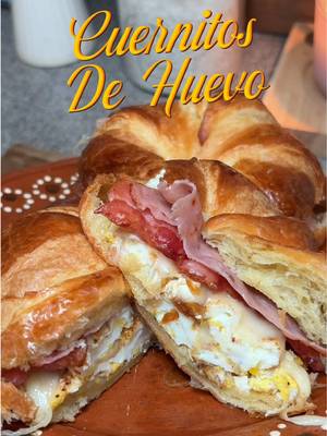 Cuernitos de huevo, tocino, queso y jamón 🥐 #breakfastcrossaints ##breakfastideas##desayunosfaciles##mexicanfood##desayunmexicano