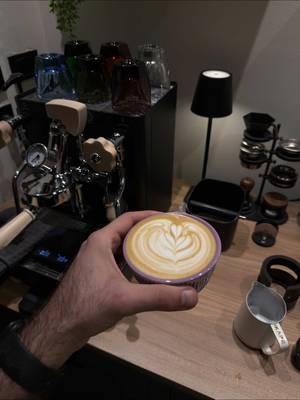 POV : Making Hot Spanish Latte  #alfy_coffee #coffee #spanish_latte 