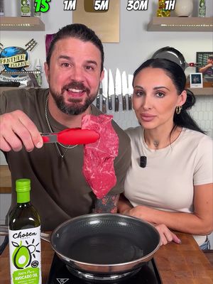 How long to cook the steak? 🥩 #satisfying #mukbang #tiktokfood w/ Cassie Istook