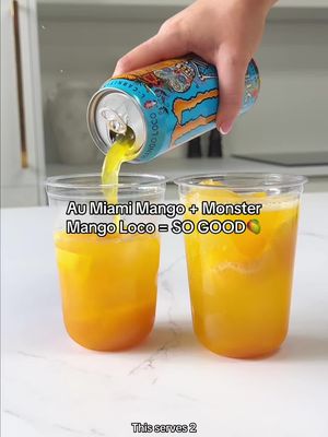 Au Vodka Miami Mango + Monster Mango Loco = 10/10🥭🤤 #auvodka #drinktok #drinktiktok #NEW #monstermangoloco 