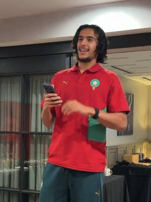 وأخــيــرًا نختتم الليلة مع أيــوب بـــوعــــدي 🤩🎙️ Ayyoub Bouaddi wraps up Lions’ Got Talent 🦁😅 #DimaMaghrib 🇲🇦 #FIFAWorldCup