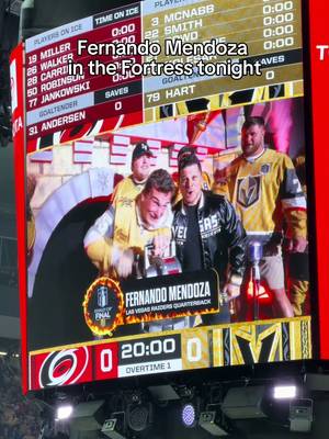 Fernando Mendoza leading us into Game 3 of the Stanley Cup Finals 🏆 