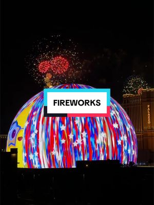 Orbi loves the Las Vegas America250 Fireworks @Sphere 