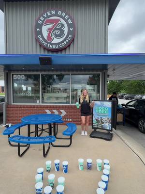 6 7?? more like 6 trips to 7 Brew 😉 today (6/7) buy one, get one FREE on any of our 4 new Brewed Perfect drinks of any size + score a FREE Dude Perfect x 7 Brew collector’s cup when you purchase a large Brewed Perfect drink from 7AM to 7PM! #7Brew #7BrewCoffee Offer valid only on 6/7/26 from 7AM to 7PM. Buy one Brewed Perfect drink of any size, get one of equal or lesser value free. One free collector’s cup will be provided with qualifying purchase of one large Brewed Perfect drink, while supplies last. Brewed Perfect drinks include Trickshot lemonade or 7 Fizz Soda and Panda Cold Brew or Mocha Frozen Chiller.@Dude Perfect 