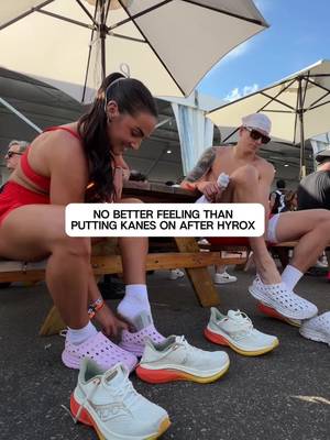 A race day essential🙏🏼 #hyrox #nyc #recover #KANEfootwear 