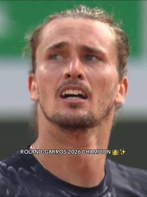 Zverev is the new Roland-Garros champion 👑😮‍💨 #RolandGarros #Zverev #Sportstiktok #Tennis #Tennisedit 