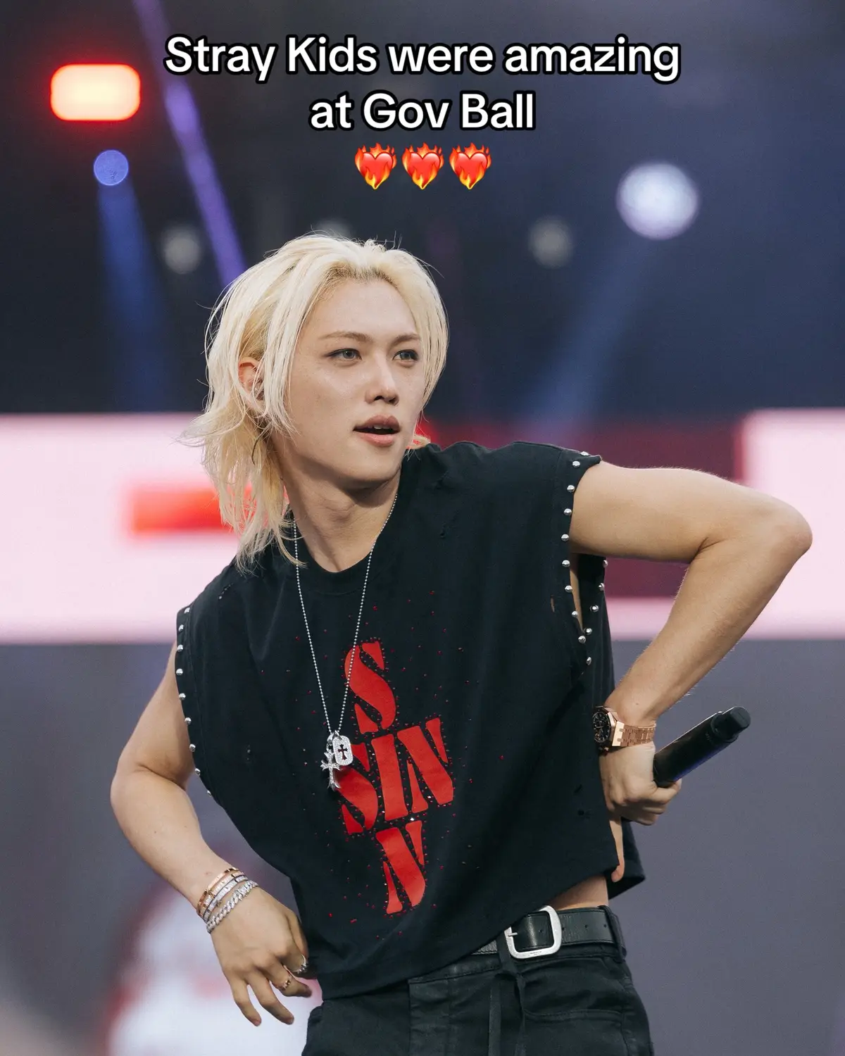 There are two types of people in the world: those that saw #StrayKids take over Gov Ball and those that didn't. #Felix #Bangchan #Hyunjin #IN  Photos: @OkayNicolita, Maggie London, Anna Downs, JN Silva