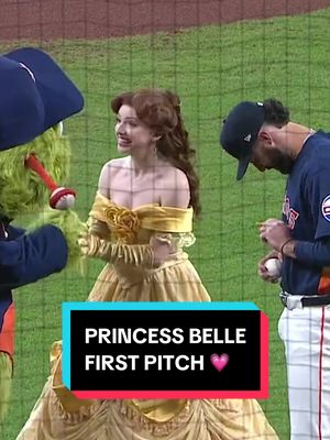 Tale as old as time Song as old as rhyme Belle can bring the heat 🔥  #MLB #Baseball #princess 