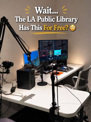 Okay this might be one of the coolest free resources I’ve come across in LA ✨ Hidden inside the LA Public Library is a creative space where you can access things like podcast studios, photo/video setups, recording rooms, and other equipment that would normally cost a lot to rent. The library itself is located in DTLA, and all you need is a library card to get access. #losangeles #thingstodoinla #lahiddengem #library #fyp 