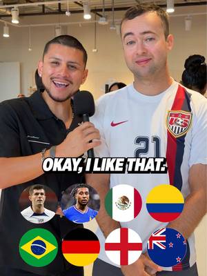 W ball knowledge? 🤔⚽️🏆 @Eli Lesser  🇺🇸 - Christian Pulisic 🇫🇷 - Michael Olise  🇲🇽 - Gilberto Mora  🇨🇴- Lucho Diaz  🇧🇷- Gabriel Magalhães  🇩🇪- Jamal Musiala 🏴󠁧󠁢󠁥󠁮󠁧󠁿- Harry McGuire  🇳🇿- Tim Payne  #worldcup #FIFA  #socceranalysis #tiktokcampaign 
