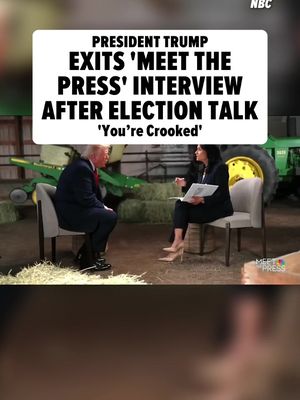 President Donald Trump had a fiery on-air showdown during an interview on "Meet the Press" -- with things escalating to the point where he abruptly left after repeated pushback from host Kristen Welker. 🎥 NBC