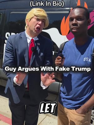 Guy Argues W Fake Trump 