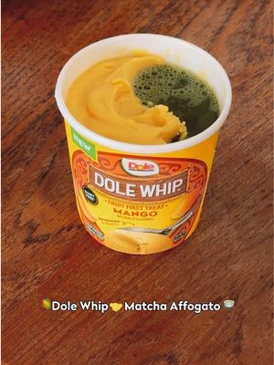Mango Matcha Affogato just entered the chat 👋 #Affogato #Matcha #DoleWhip #SummerDrink 