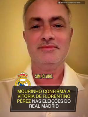 "Orgulhosos de que um dos melhores treinadores do mundo esteja de volta": Florentino Pérez venceu as eleições para a presidência do Real Madrid, e Mourinho já sabe. O atual presidente recebeu o apoio dos sócios nas urnas e renovou seu mandato até 2030, após derrotar Enrique Riquelme. Com a confirmação da vitória, o primeiro post nas redes sociais de Florentino foi um vídeo de Mourinho, que será o treinador do Real Madrid na próxima temporada. #FutebolNaESPN #realmadrid #josemourinho #florentinoperez #tiktokesportes