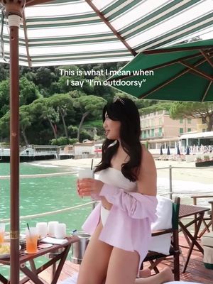 I love nature 🌊🍹👙 - #italianriviera #liguriancoast #italiansummer #europeansummer 