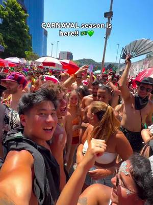 CARNAVAL is back in SZN!! 🇧🇷💚 Follow for more BRASIL content! 1 year later and we’re back at the WILDEST country in the world for CARNAVAL!! I’ve traveled to so many places and coming back to BRASIL there’s no other that beats the energy from these people 🔥 #travel #brazil #rio #brasil #southamerica