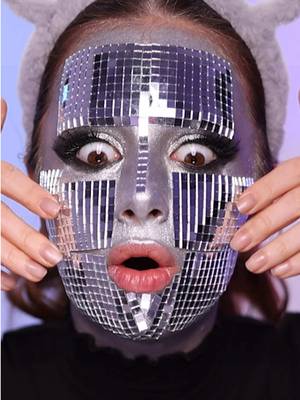 I turned into 🪩👀 Ib: @Yelena ❤️ #makeupchallenge #makeuptransformation #discoball 