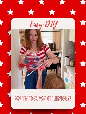 These easy DIY 4th of July window clings were so fun and easy to make! 🇺🇸⭐️ My kids had a blast creating red, white, and blue stars to decorate our windows! Mix together: • 3 tbsp school glue • 1/4 tsp dish soap • A few drops of red and blue food coloring Then hand-paint stars or use star-shaped cookie cutters onto a Ziploc bag or sheet protector. Let dry for 12-24 hours, peel off, and stick them to your windows! Hope y’all enjoy! ❤️🤍💙 #diycrafts #4thofJuly #kidactivities #mom #creatorsearchinsights 