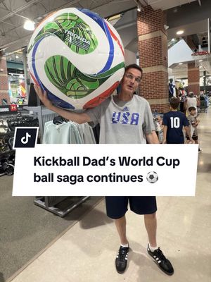 The Kickball Dad World Cup ball saga continues ⚽️ We had to go back for the 2026 Trionda match ball! #worldcup #Soccer #fifaworldcup #football #futbol  