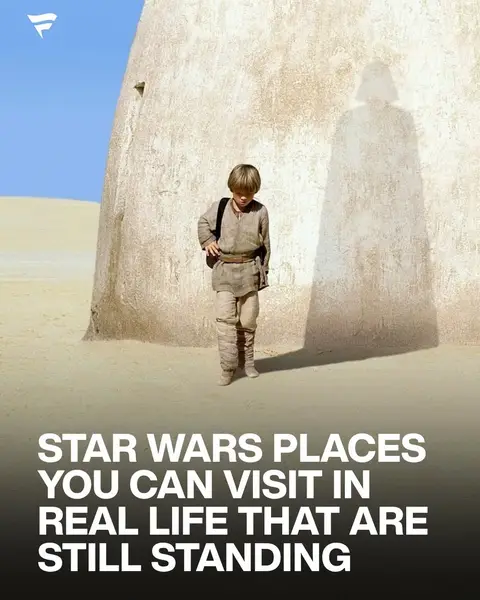 Tatooine was Tunisia. Hoth was a real glacier in Norway. Yavin 4 was a 2,500-year-old Mayan temple complex in Guatemala. Naboo’s royal palace was the Caserta Palace in Italy, while Anakin and Padmé’s lake retreat was Villa del Balbianello on Lake Como, originally an 18th-century monastery. Every one of these locations is still standing. Every one of them is still visitable. (via Thefilmenthusiasts, thestarwars.universe/IG)