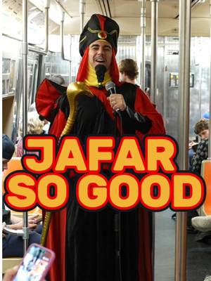 Jafar does stand up on the subway. #jafar #aladdin 