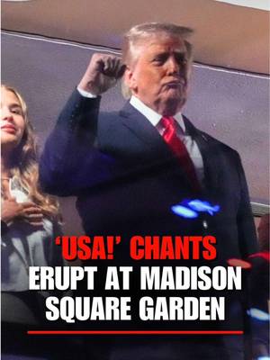 "USA! USA! USA!" Chants erupted throughout Madison Square Garden during Game 3 of the NBA Finals with President Trump in attendance.