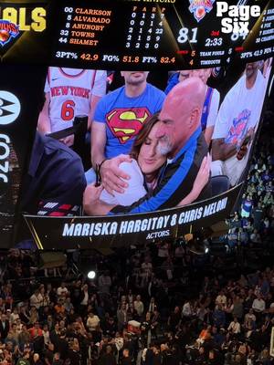 MY HEART. "Law & Order: SVU" co-stars stars Mariska Hargitay and Christopher Meloni were courtside for Knicks vs Spurs Game 3 of the NBA Finals 🥹