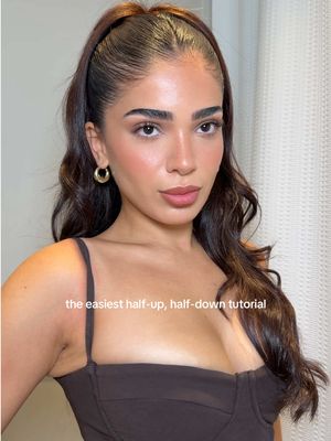 we hate a basic half-up, half-down ponytail…and this was SOO easy 😍 #hairstyletutorial 