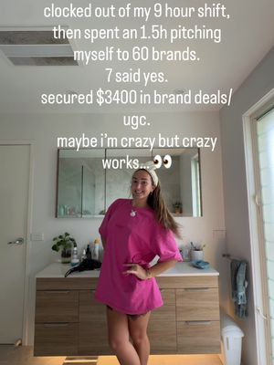 I emailed 60 brands. 31 replied 👀 7 said yes!!!!! A few ghosted me 😅 A few said “not right now.” But those 7 yeses only happened because I sent the email anyway. For the longest time, I thought I needed a bigger account before I could pitch brands. I didn’t. Here’s a simplified version of the pitch: “Hi [Brand], I’ve been following your brand for a while and genuinely love what you’re doing. I’m a content creator based in Australia, and I’d love to explore a collaboration with you. I create relatable lifestyle and creator-focused content and think your products would fit naturally into what I already share with my audience. If you’re open to partnerships, I’d love to chat further and send over my media kit. Looking forward to hearing from you! Hannah” Nothing fancy. Just a real person reaching out 🤍 If you’re waiting until your account is “big enough” to pitch brands… this is your sign to start now. 💌 Save this for your next pitching session ✨ Follow hannahelizzzy ON IG for creator tips, brand deals, and behind-the-scenes creator content.