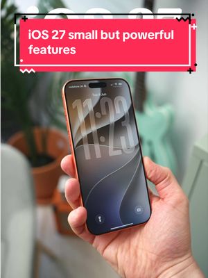Small but powerful iOS 27 features you may have missed! 💪🏻 These were my favourites from WWDC 2026! 🙌🏻 #ios27 #wwdc26 #iphone #apple 