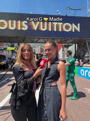 Karol G is our new presenter 😌 #MonacoGP #F1 #MonacoCircuit #KarolG #SportsTiktok @Karol G 