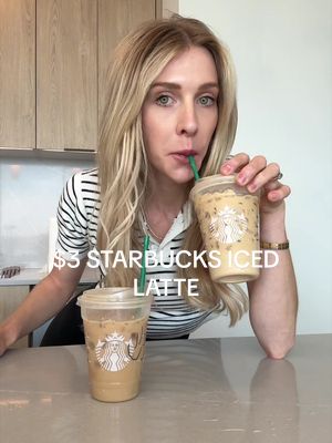 How to get a $3 grande iced latte from Starbucks ☕️ the best coffee hack and it tastes 10/10 #mycoffee #coffeehack #coffeeorder  