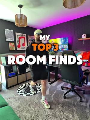 The illusion rug is still undefeated 😮‍💨 Which one you stealing first? #desksetup #bedroomideas #cozyvibes #roominspo #gamingroom 