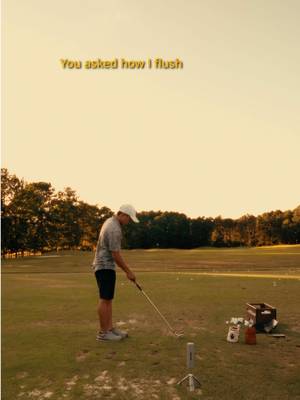 You asked how I strike my irons so clean. So here it is, every swing thought on every shot 👇 The secret isn’t some magic move. It’s that I do the exact same thing before every single ball. Three things I’m checking: 1. Square face. That little mini backswing you see me do? I’m just feeling where the face is on the way back. It’s now part of my routine on the course too. 2. Connected arms. Trail elbow stays tucked, never flared. 3. Full finish. I rehearse the follow through too, not just the backswing. The swing doesn’t stop at the top. Pure contact comes from boring consistency, not luck. Same feel, same reps, until it’s automatic. Save this one for your next range session 🎯