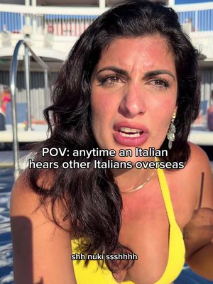 Italians in Italy= enemies. Italians overseas= best friends. 😅  #comedy #italiancomedy #italian #greece #actress 