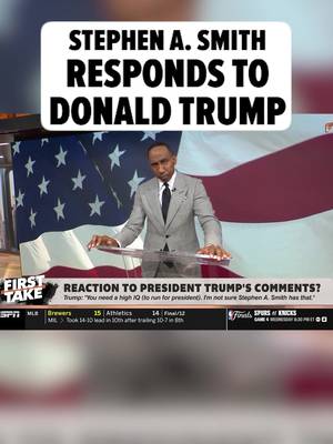 - Stephen A. Smith clapped back at President Trump for seemingly falling asleep during game 3 of the NBA Finals -- saying, "Didn't you call out former President Joe Biden, 'Sleepy Joe'? Well, what should we call you?” 🎥: ESPN