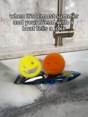 fr tho who has a boat #scrubdaddy 