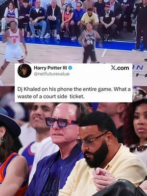 Khaled that is not the energy the Knicks need 😭 (H/T netfuturevalue/X)  #knicks #nbafinals #djkhaled #NBA #basketball 