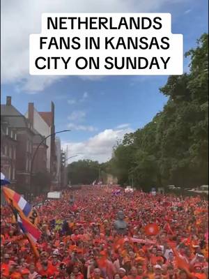 Netherlands fans know how to get rowdy 🔥 #worldcup #netherlands #kansascity 
