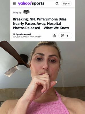To describe Simone Biles as an NFL wife is shameful. After all that she is and that she’s achieved, the history that she’s made and what she’s known all over the world for.  I really tried not to be all up in tik tok business today or to have strong opinions about things but wtf is that, seriously. Can’t ignore. 