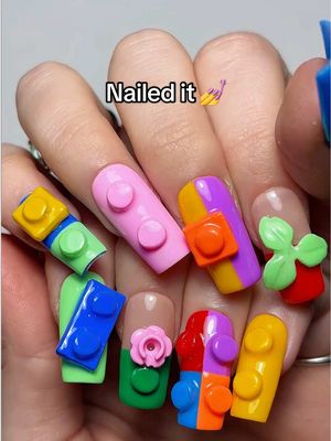 Your next festival look is here  #LEGO #NailsArt #NailVideo 
