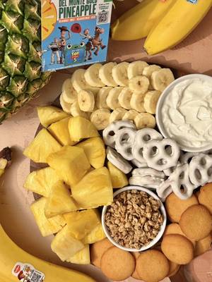 Movie night deserves a proper spread. 🎬🍍 See Disney and Pixar's #ToyStory5 in theaters June 19!  #freshdelmonte #fruit #freshfruit #movienight 