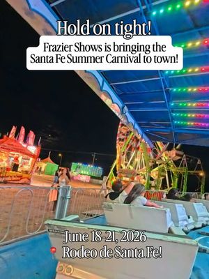 #Ad Mark your calendars! Frazier Shows is bringing the Santa Fe Summer Carnival back to Santa Fe, New Mexico June 18–21, 2026! There’s something about a carnival that instantly takes you back. The rides, the games, the lights, the smell of funnel cake in the air… it feels like summer. I visited last year and had so much fun reliving those childhood memories. This year, I’m already looking forward to going back, and someday bringing our little guy along when he’s big enough to enjoy the rides too. Here’s what you need to know: • Thursday, June 18: 6–10pm • Friday, June 19: 6pm–11pm • Saturday, June 20: 3pm–12am • Sunday, June 21: 3–9pm Admission is free but you will need tickets to ride the rides. Each ride takes between 4–7 tickets. • 1 ticket: $1 • 20 tickets: $20 • 40 tickets: $35 • 100 tickets: $75 Or grab a wristband for unlimited rides during these windows: • Thursday & Friday: 6–9pm • Saturday & Sunday: 3–6pm Wristbands are $30 at the gate or $27 online (they stop selling them one hour before they expire). Find it at Rodeo De Santa Fe, 3237 Rodeo Rd in Santa Fe, New Mexico. You can buy tickets in person or online through Frazier Shows to skip the line when you arrive. And if you’re not in town this time, they’ll be back August 6-9!  Who are you going to go with? #SantaFeSummerCarnival 